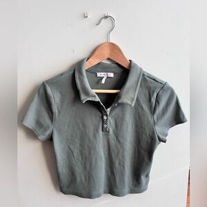 Cropped Polo Baby Tee